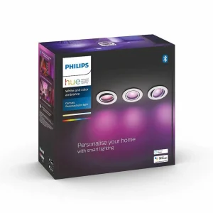 Luminaires Philips Spots Professionnels>Spot Encastrable Philips Hue Centura Led Blanc, 3 Lumieres