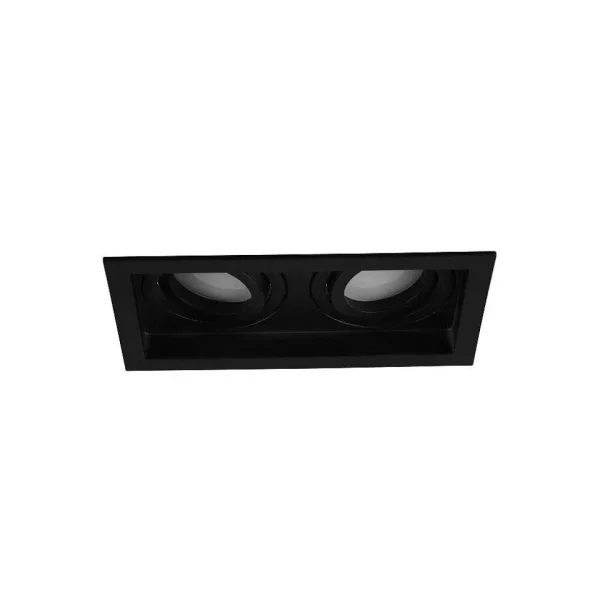 Luminaires Trio Luminaires Encastrés>Spot Encastrable Trio Kenai Led Noir, 2 Lumieres