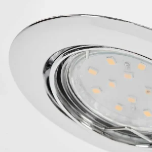 hofstein Luminaires Encastrés>Spot Encastrable Vibersviller Led Chrome, 1 Lumiere