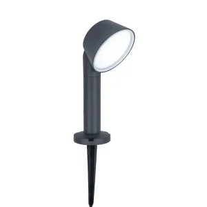 Luminaires Lutec Tuya>Spot Sur Pieu Lutec Dakota Led Anthracite, 1 Lumiere