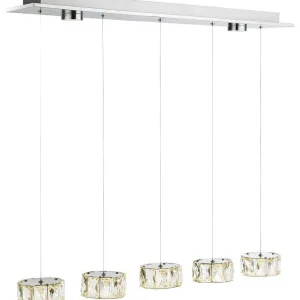 Luminaires Globo Lighting Luminaires Marocains>Suspension Globo Amur Led Chrome, 1 Lumiere