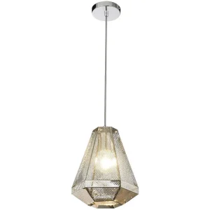 Luminaires Globo Lighting Luminaires Marocains>Suspension Globo Brandon Chrome, 1 Lumiere