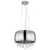 Luminaires Globo Lighting Luminaires Marocains>Suspension Globo Kalla Chrome, 5 Lumieres