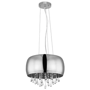 Luminaires Globo Lighting Luminaires Marocains>Suspension Globo Kalla Chrome, 5 Lumieres