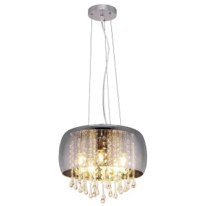 Luminaires Globo Lighting Luminaires Marocains>Suspension Globo Kalla Chrome, 5 Lumieres