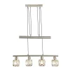 Luminaires Globo Lighting Luminaires Marocains>Suspension Globo Kris Nickel Mat, 4 Lumieres