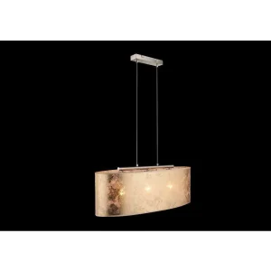 Luminaires Globo Lighting Luminaires Marocains>Suspension Globo Nickel Mat, 3 Lumieres