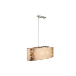 Luminaires Globo Lighting Luminaires Marocains>Suspension Globo Nickel Mat, 3 Lumieres