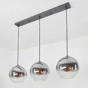 hofstein Suspensions>Suspension Leissigen Argent Oxyde, 3 Lumieres