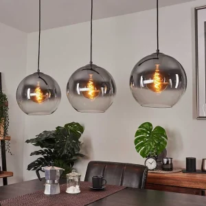 hofstein Suspensions>Suspension Leissigen Argent Oxyde, 3 Lumieres