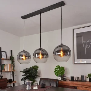 hofstein Suspensions>Suspension Leissigen Argent Oxyde, 3 Lumieres