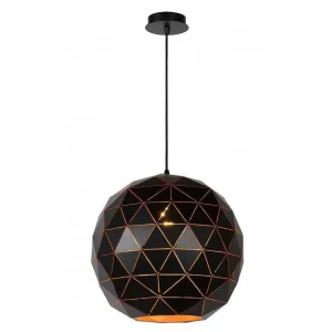 Luminaires Lucide Luminaires Marocains>Suspension Lucide Otona Noir, 1 Lumiere