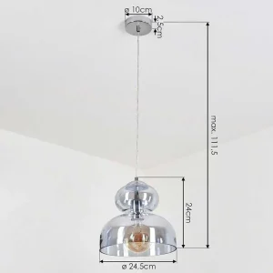 hofstein Suspensions>Suspension Malvaglia Chrome, 1 Lumiere