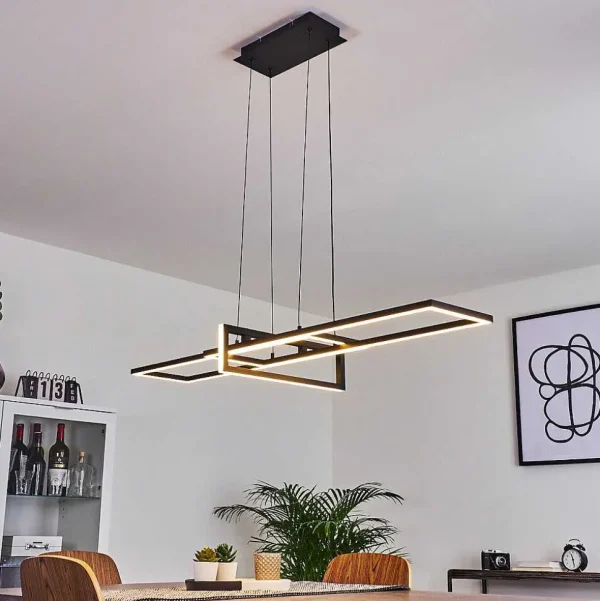 hofstein Suspensions>Suspension Omega Led Noir, 1 Lumiere