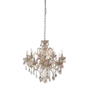 Luminaires Paul Neuhaus Lustres>Suspension Paul Neuhaus Gracia Champagne, 8 Lumieres