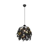 Luminaires Reality Lustres>Suspension Reality Leavy Noir, 1 Lumiere