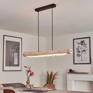 hofstein Suspensions>Suspension Rodeche Led Noir, 2 Lumieres