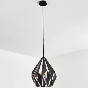 hofstein Luminaires Orientaux>Suspension Situk Cuivre, Noir, 1 Lumiere