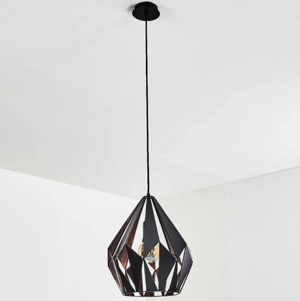 hofstein Luminaires Orientaux>Suspension Situk Cuivre, Noir, 1 Lumiere