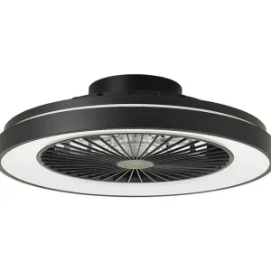 Luminaires Brilliant Plafonniers Et Lustres Ventilateurs>Ventilateur De Plafond Brilliant Mazzaro Led Noir, 1 Lumiere, Telecommandes, Changeur De Couleurs