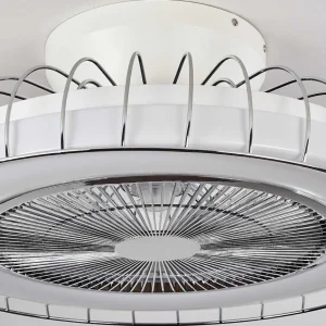 hofstein Luminaires Interieurs Connectes>Ventilateur De Plafond Burmeister Led Blanc, 1 Lumiere, Telecommandes