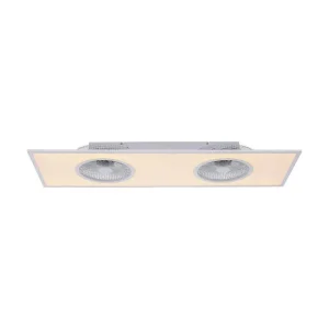 Luminaires Leuchten Direkt Plafonniers Et Lustres Ventilateurs>Ventilateur De Plafond Leuchten Direkt Flar-Air Led Blanc, 1 Lumiere, Telecommandes