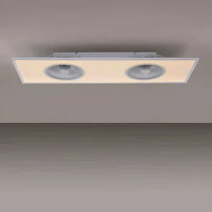 Luminaires Leuchten Direkt Plafonniers Et Lustres Ventilateurs>Ventilateur De Plafond Leuchten Direkt Flar-Air Led Blanc, 1 Lumiere, Telecommandes