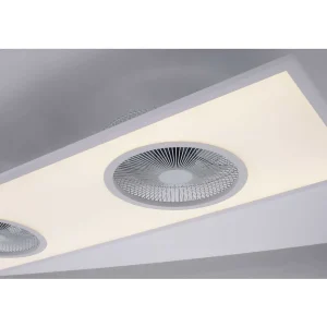 Luminaires Leuchten Direkt Plafonniers Et Lustres Ventilateurs>Ventilateur De Plafond Leuchten Direkt Flar-Air Led Blanc, 1 Lumiere, Telecommandes