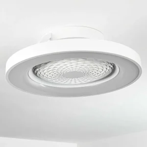 hofstein Luminaires Interieurs Connectes>Ventilateur De Plafond Penon Led Blanc, 1 Lumiere, Telecommandes