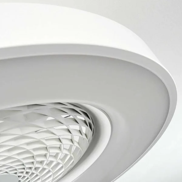 hofstein Luminaires Interieurs Connectes>Ventilateur De Plafond Penon Led Blanc, 1 Lumiere, Telecommandes