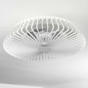 hofstein Luminaires Interieurs Connectes>Ventilateur De Plafond Rivarotta Led Blanc, 1 Lumiere, Telecommandes