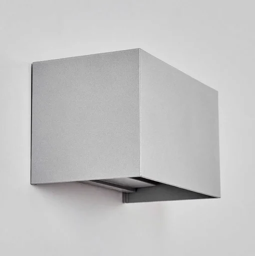 Applique Murale D'Exterieur Tamarin Led Gris, 1 Lumiere