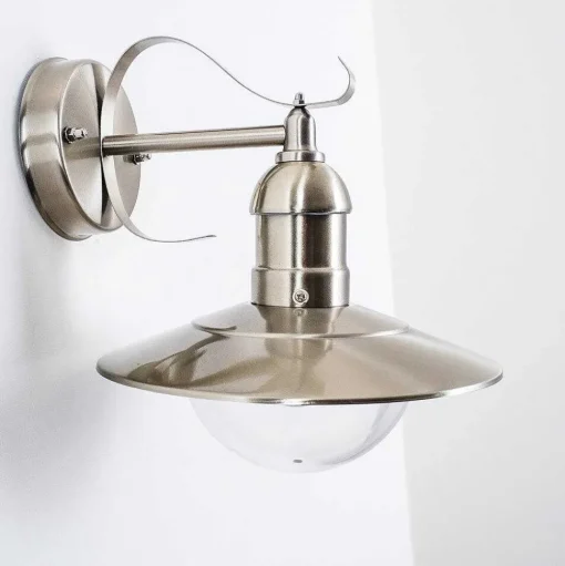 Applique Murale D\\'Exterieur Broni Acier Inoxydable, 1 Lumiere