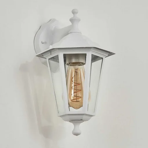 Applique Murale D'Exterieur Valtimo Blanc, 1 Lumiere