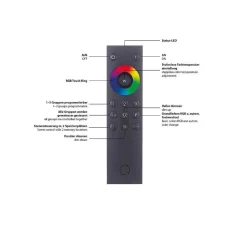 Applique Murale Paul Neuhaus Q-Mia Led Anthracite, 2 Lumieres, Telecommandes