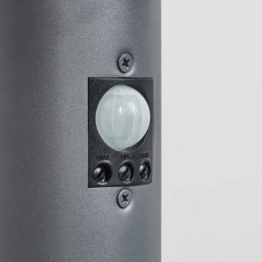 Borne Lumineuse Sessa Anthracite, 1 Lumiere, Detecteur De Mouvement