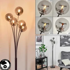Lampadaire Bernado Noir, 5 Lumieres