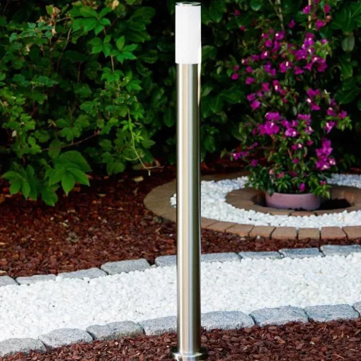 Lampadaire Caserta Acier Inoxydable, 1 Lumiere