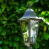 Lampadaire Exterieur Bristol Noir, Transparent, 1 Lumiere