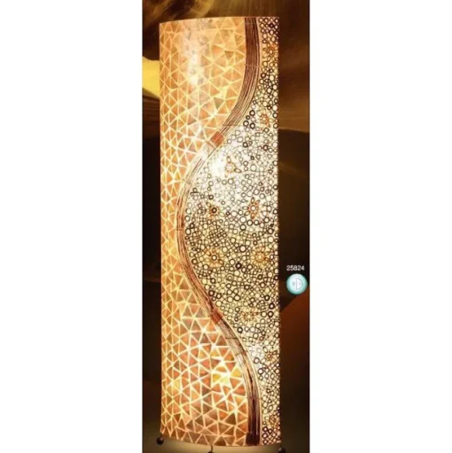 Lampadaire Globo Bali Brun, Rouille, 2 Lumieres