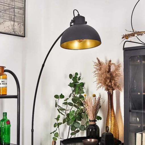 Lampadaire Parola Noir, 1 Lumiere