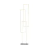 Lampadaire Paul Neuhaus Q-Inigo Led Acier Brosse, 3 Lumieres, Telecommandes