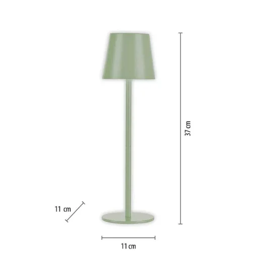 Lampe A Poser Leuchten-Direkt Euria Led Vert, 1 Lumiere