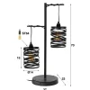Lampe De Table Sluis Gris, 2 Lumieres