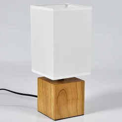 Lampe De Table Talco Ecru, 1 Lumiere