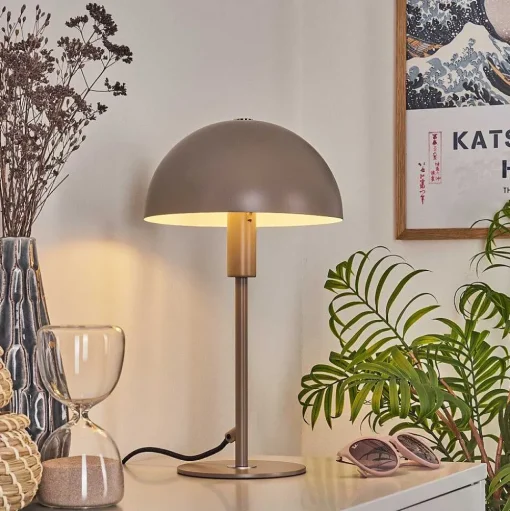Lampe De Table Tati Gris, 1 Lumiere