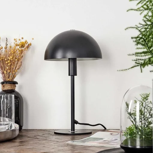 Lampe De Table Tati Noir, 1 Lumiere