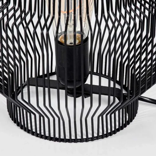 Lampe De Table Wemude Noir, 1 Lumiere