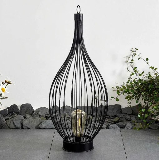 Lampe Solaire Pasadena Led Noir, 1 Lumiere