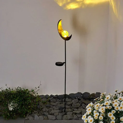 Lampe Solaire Rovinj Led Cuivre, Noir, 1 Lumiere